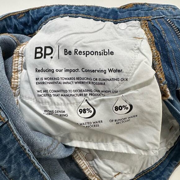 NWT | BP | Rolled Hem Denim Shorts | Blue | Size 25 - Picture 6 of 13